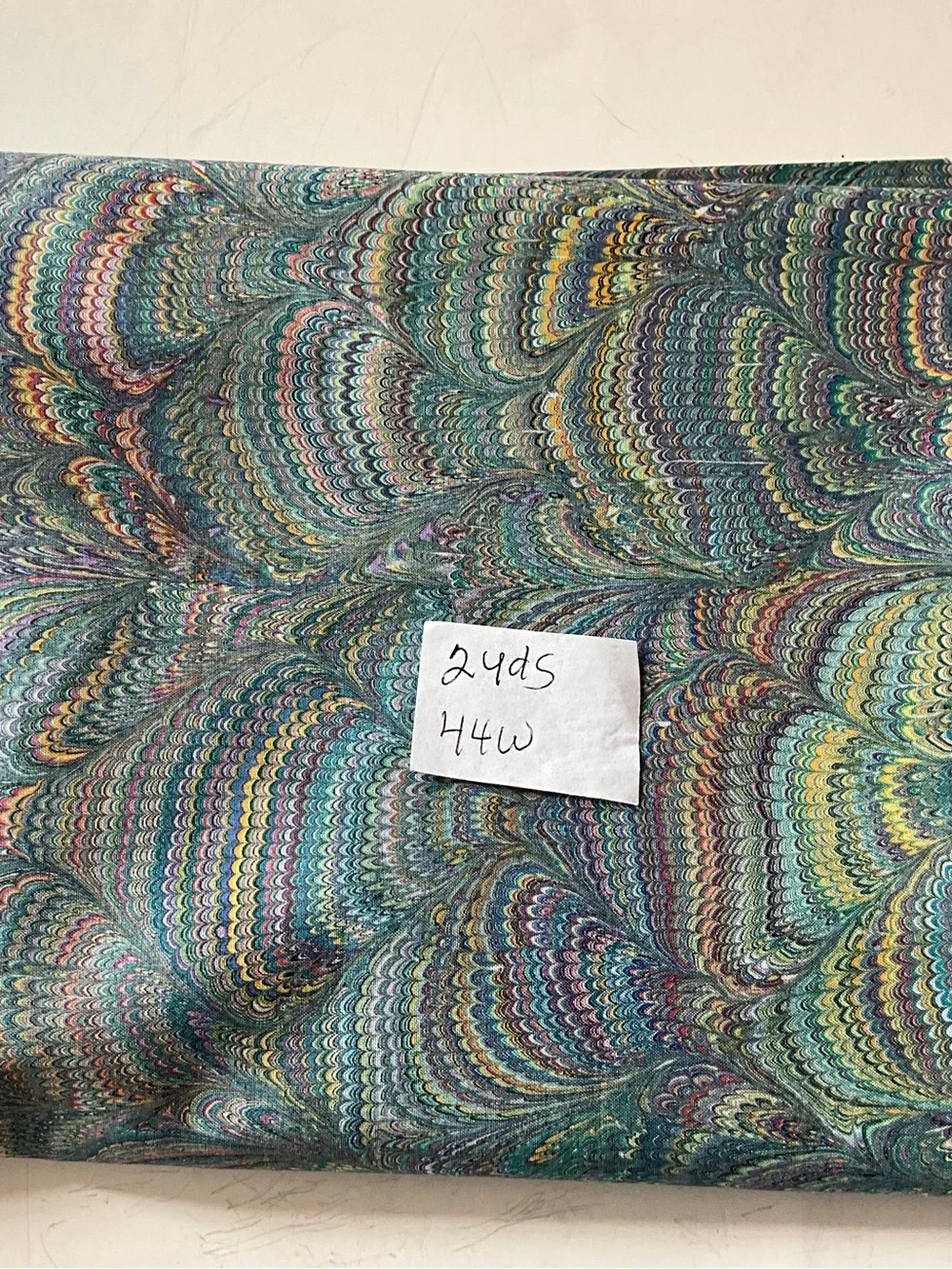 Quilting Sewing Fabric Lot Vibrant Groovy Colors Pink Blue Green Cotton Blend